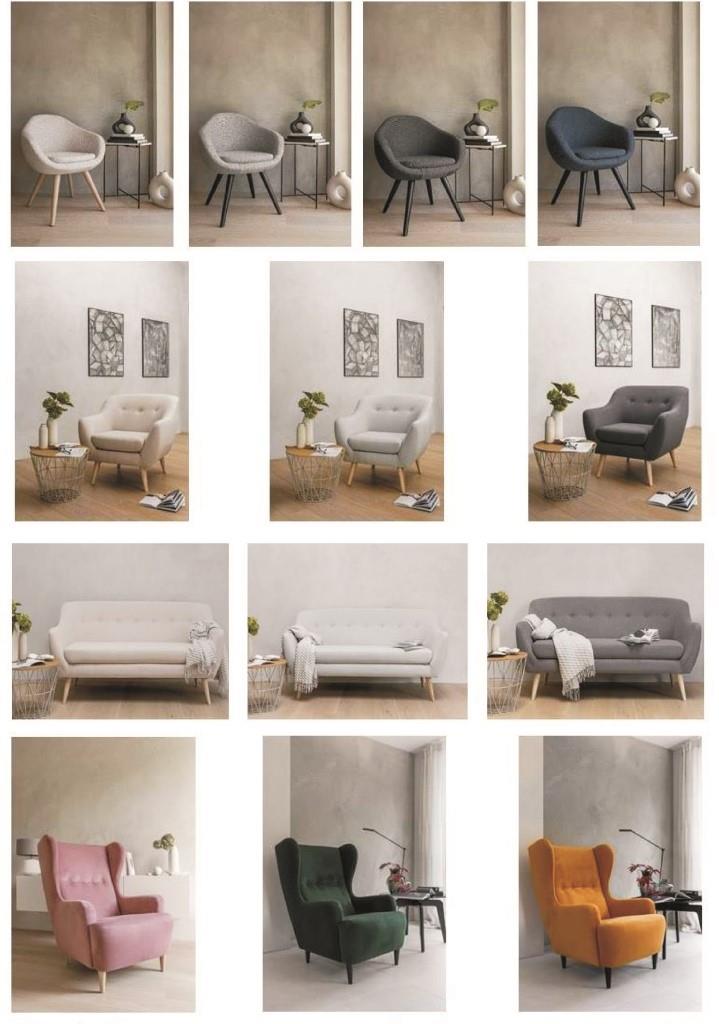 fotele sofy w stylu skandynawskim Kovo